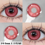 Cosplay Madrid Red 14.0mm 1 Pair | 1 Year